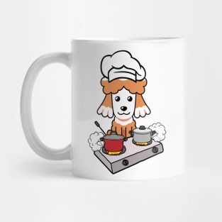 Funny poodle is cooking Mug